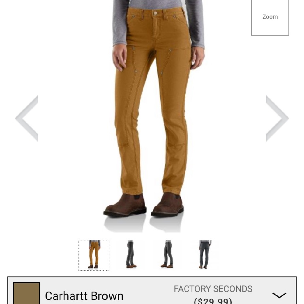 Carhartt canvas double front slim pants